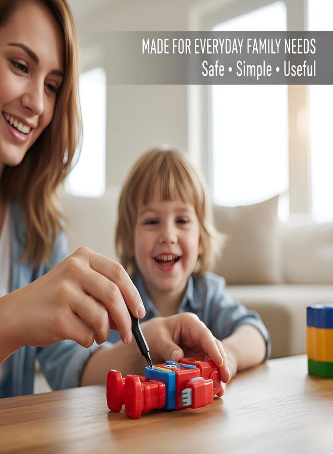 SHREESAMP Stainless Steel Mini Keychain Tool 2 Pcs Small Key Shape Screwdriver Multifunction Pocket Repair For Daily Use Home Office Travel Emergency EDC Utility Tool With Strong Key Ring - Image 5